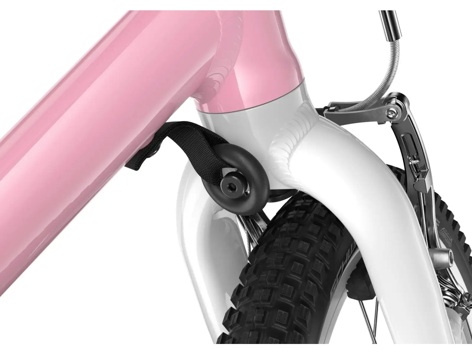 Woom GO 1 Plus dětské odrážedlo 14" barva Powder Pink