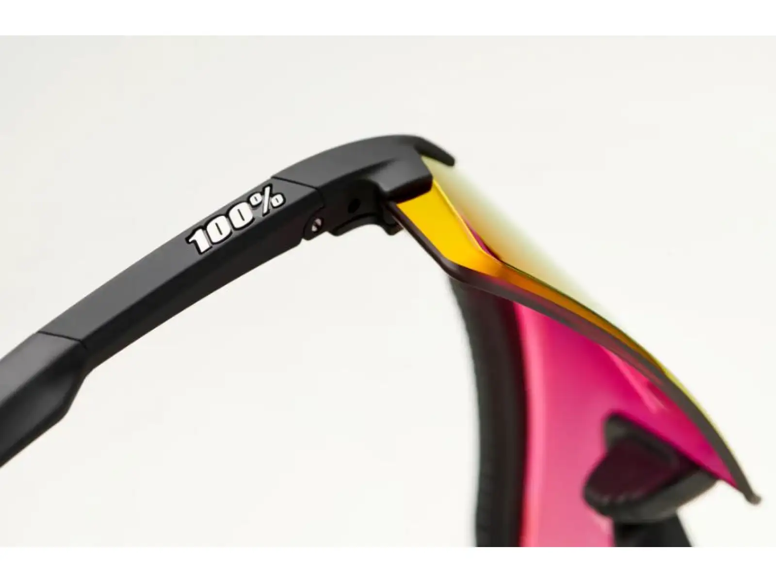 100% Aerocraft brýle Soft Tact Black/HiPER Red Multilayer Mirror