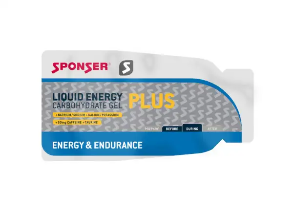 Sponser Liquid Energy Plus energetický gel s kofeinem neutral 35 g