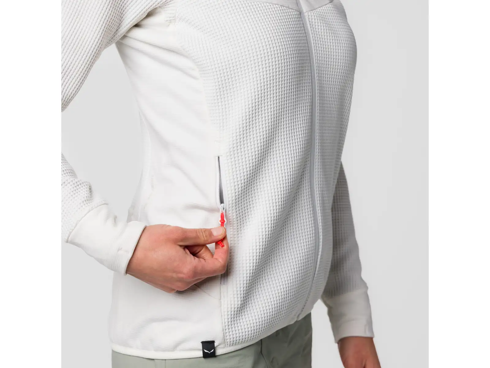 Salewa Puez Waffle HYB PL dámská mikina White