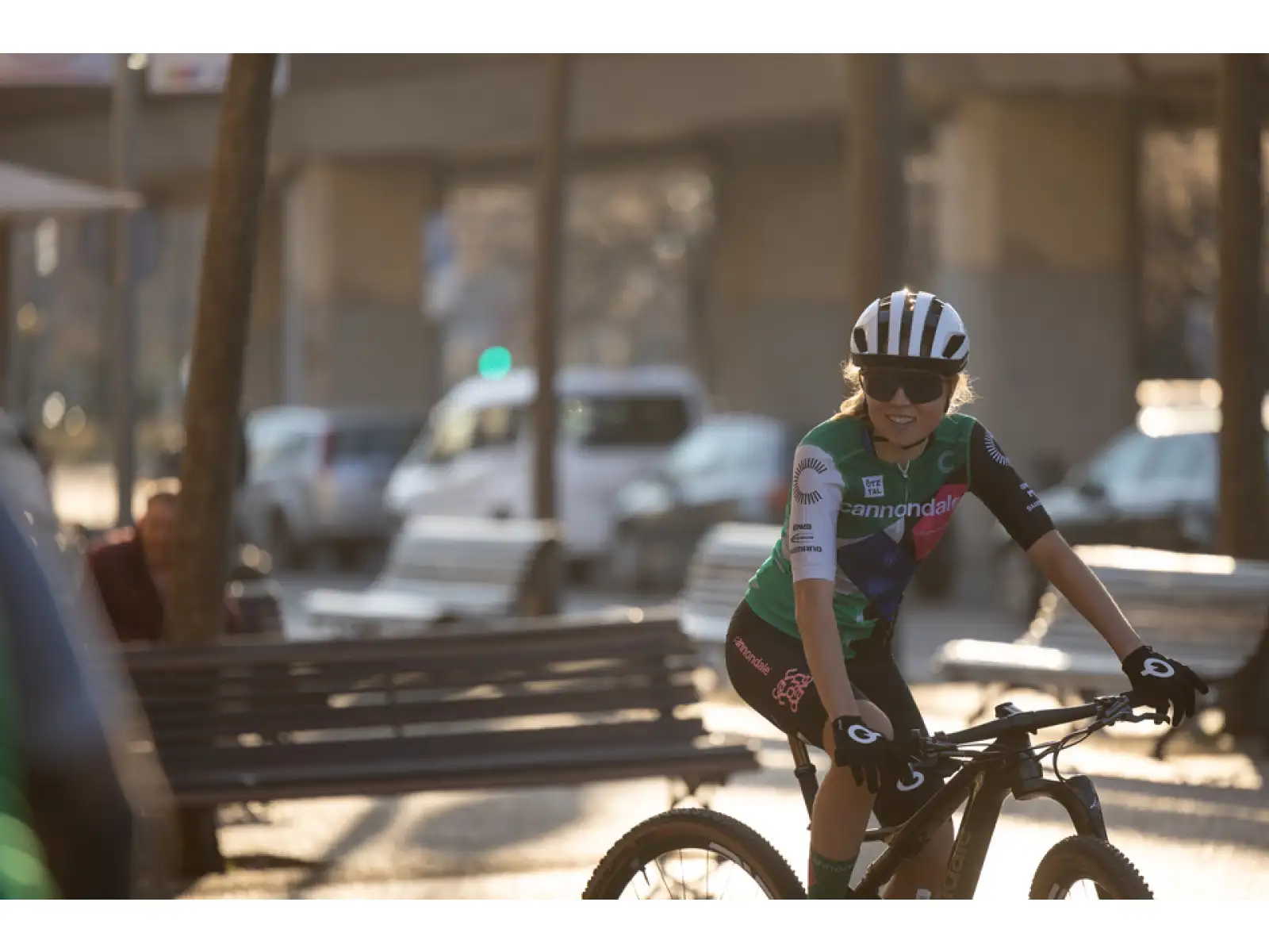 Cannondale CFR Replica pánský dres krátký rukáv zelená/modrá