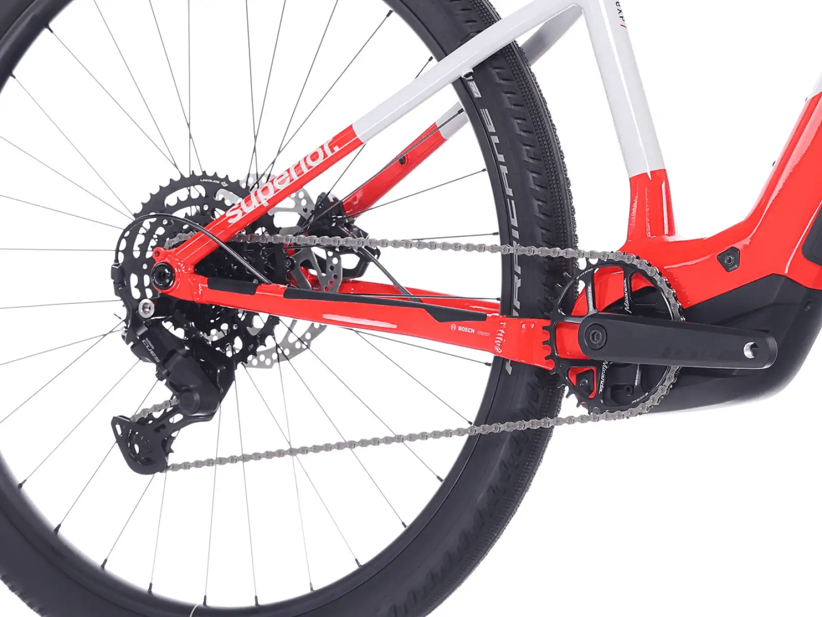 Superior eXP 6.3 horské elektrokolo Gloss Grey/Red