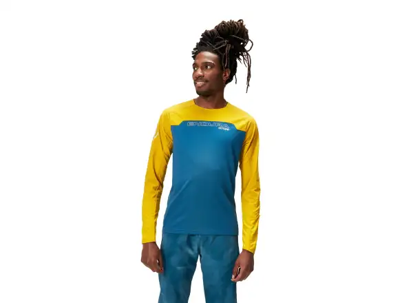 Endura MT500 Burner pánský dres s dlouhým rukávem Blue Steel