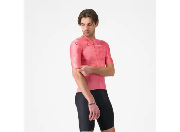 Castelli Giro 108 Competizione 3 pánský dres krátký rukáv Rosa Giro