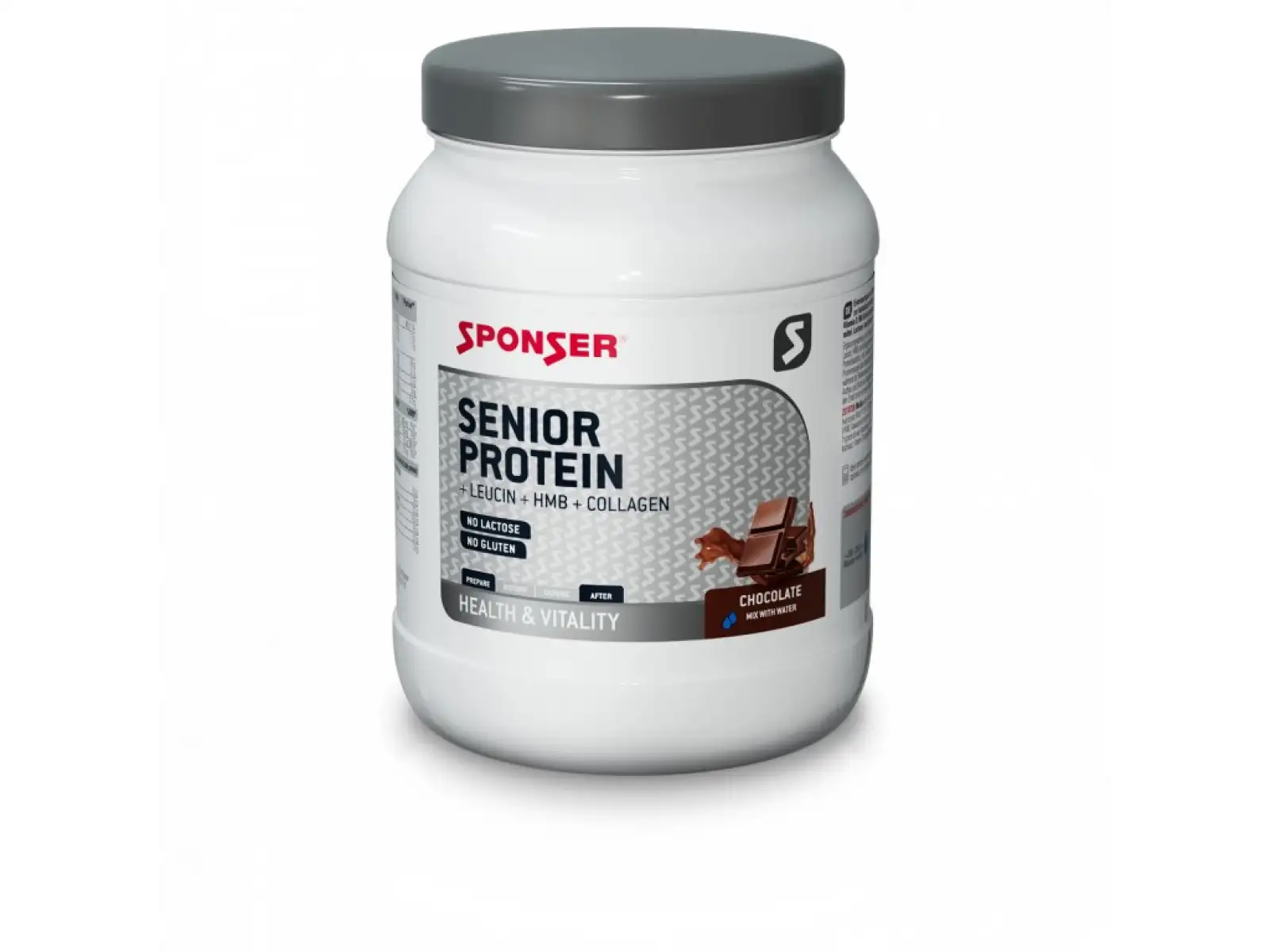 Sponser Senior proteinový nápoj s kolagenem Chocolate 455 g