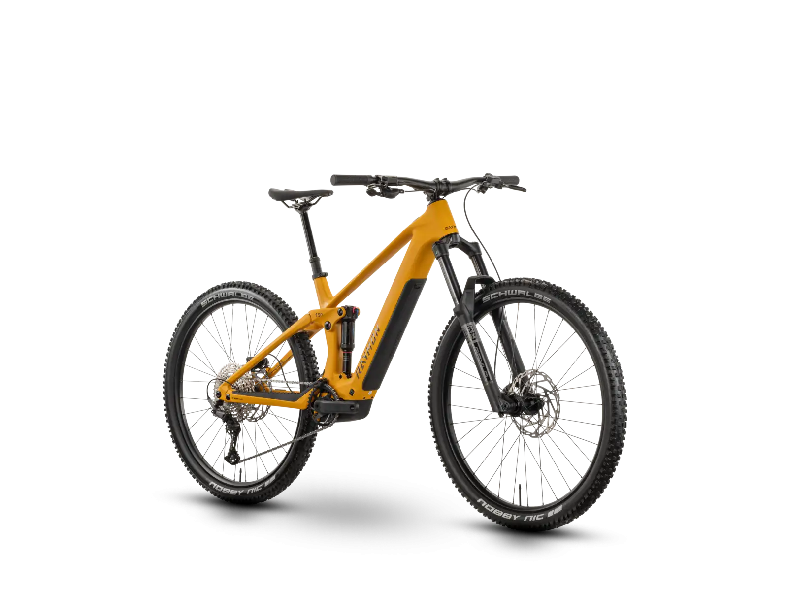 Raymon Airok Comp celoodpružené elektrokolo Kurkuma/Brown