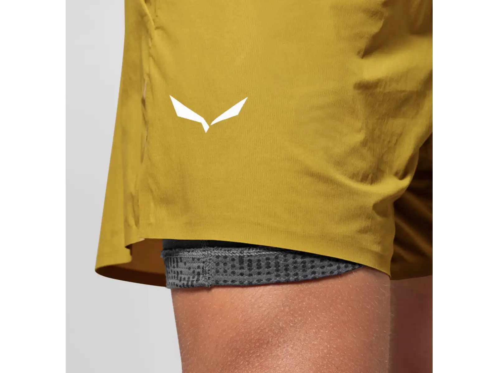 Salewa Pedroc Durastretch 2v1 pánské kraťasy Olive Oil