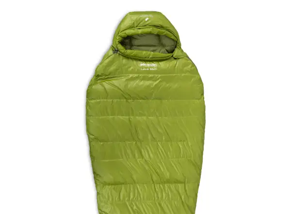 Pinguin Lava 350 spací pytel 195 cm zelená levá