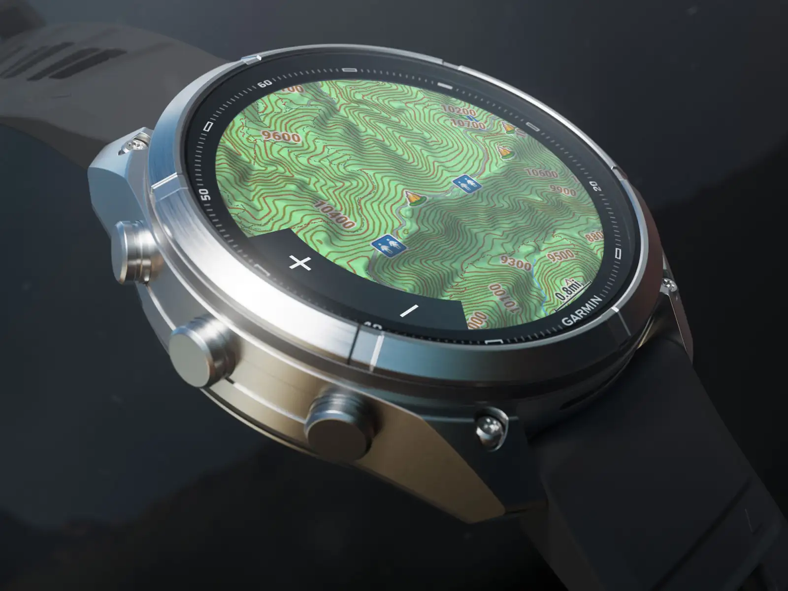 Garmin Fénix 9 Pro inReach 51 mm chytré hodinky Carbon gray DLC Titanium Black/Pebble gray