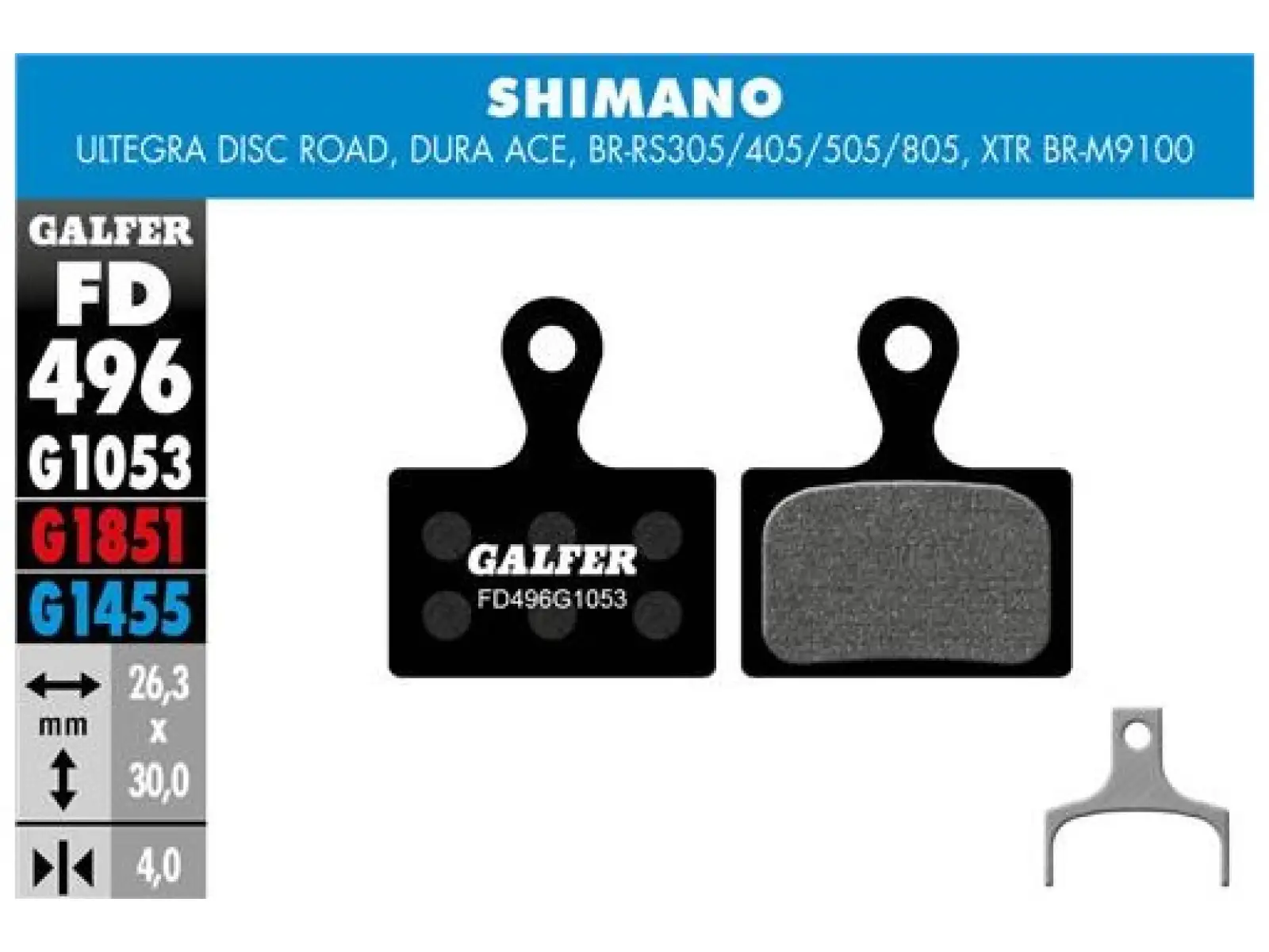 Galfer  FD496 Standard G1053 brzdové destičky pro Shimano