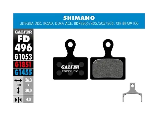 Galfer  FD496 Standard G1053 brzdové destičky pro Shimano