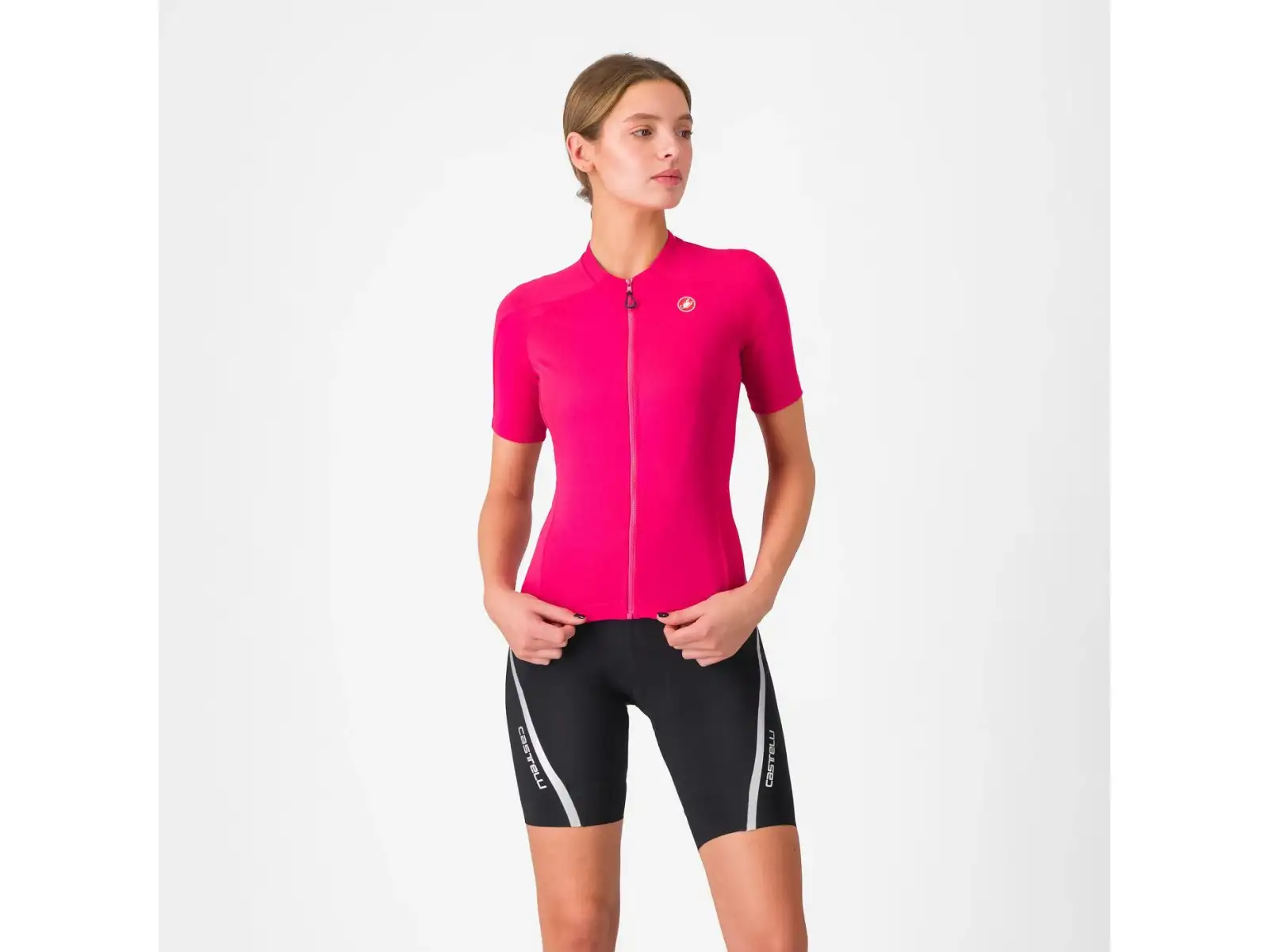 Castelli Velocissima 3 dámské kraťasy s laclem Black/Silver