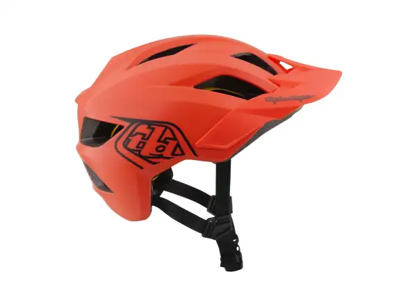 Troy Lee Designs Flowline Mips dětská přilba Point Coral/Charcoal