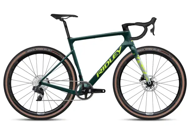 Ridley Astr Rival XPLR gravel kolo Storm Green Metallic/Lime Green