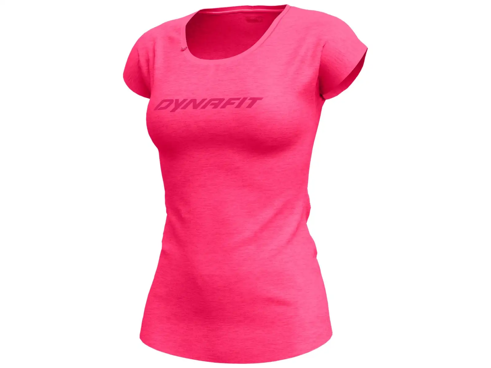 ne Dynafit 24/7 logo tee W dámské triko krátký rukáv fluo pink melange