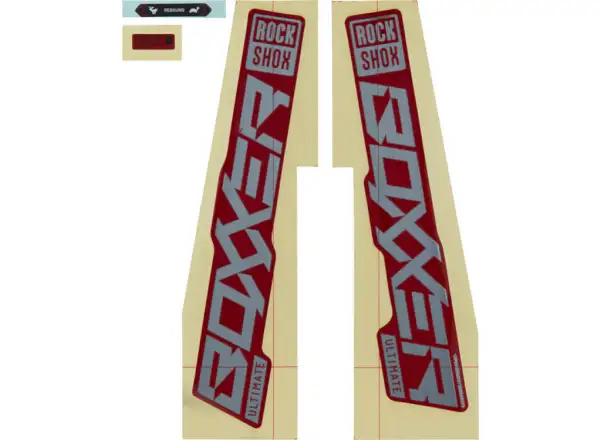 Rock Shox Decal Boxxer Ultimate 27,5"/29" red/gloss polar foil