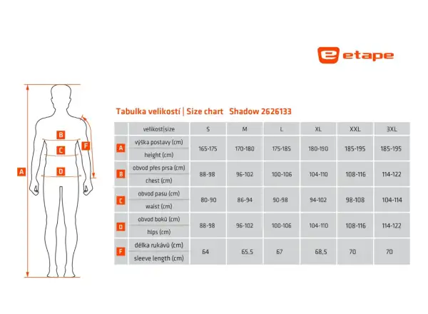 Etape Shadow pánská mikina modrá XL