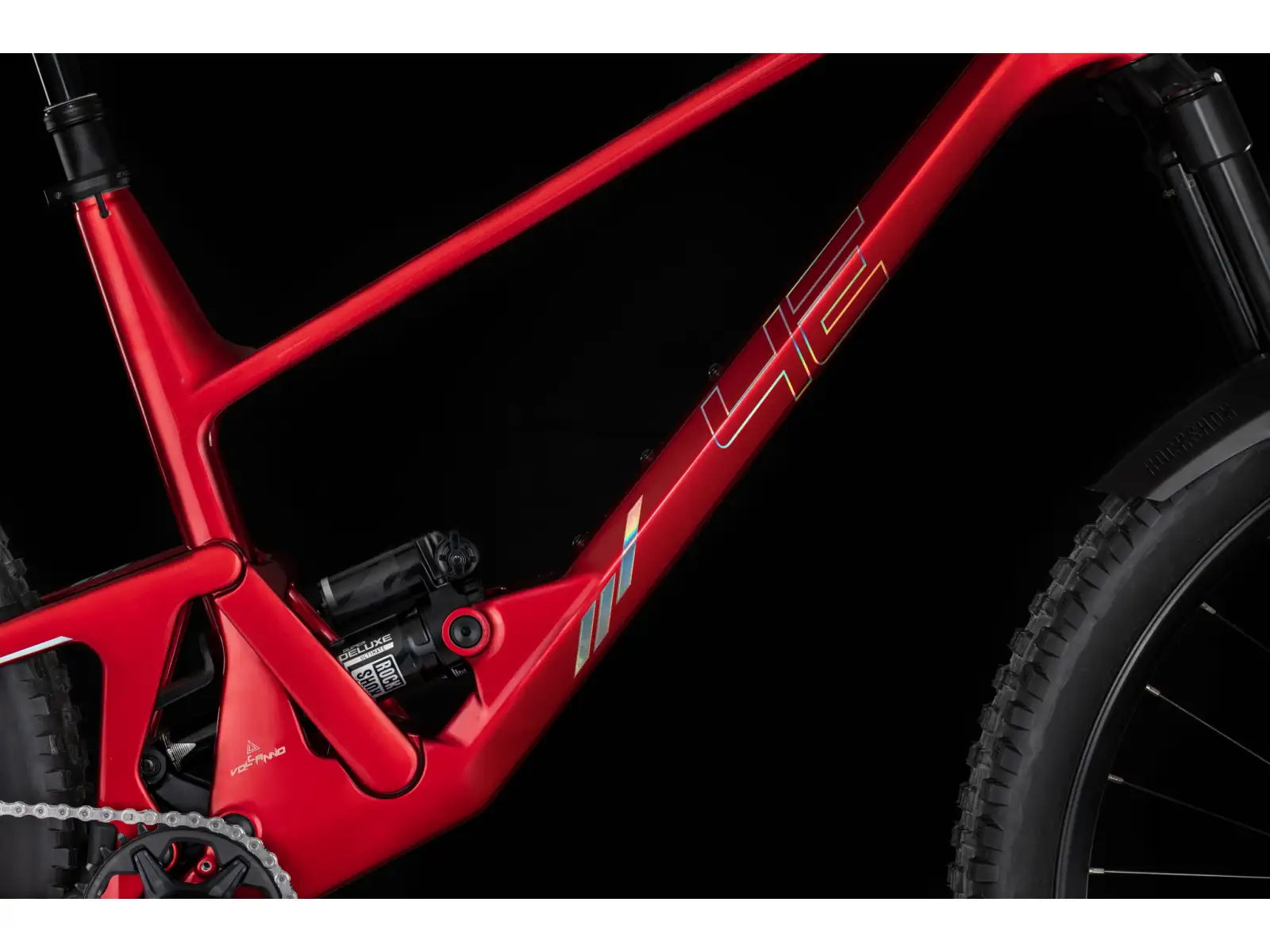 4Ever Volcanno Vesuv celoodpružené horské kolo Flame Red/Hologram