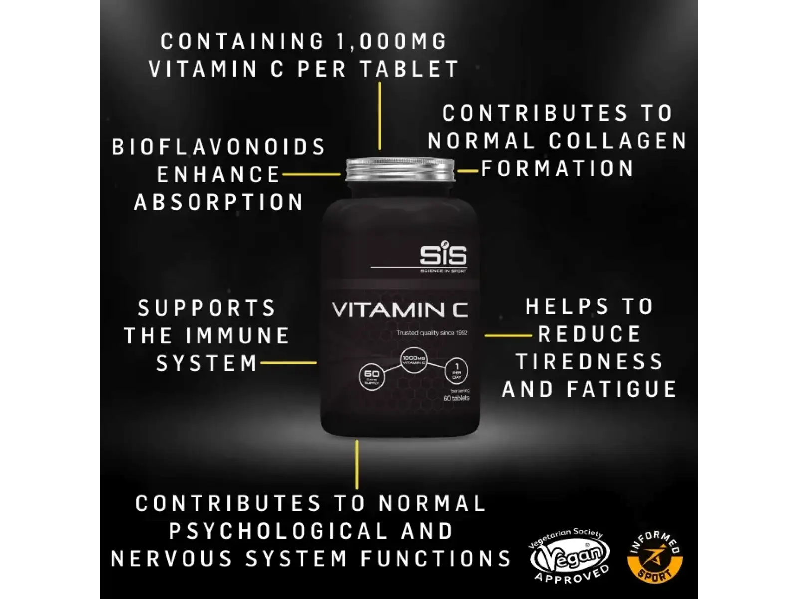 SiS Vitamin C 60 tbl.