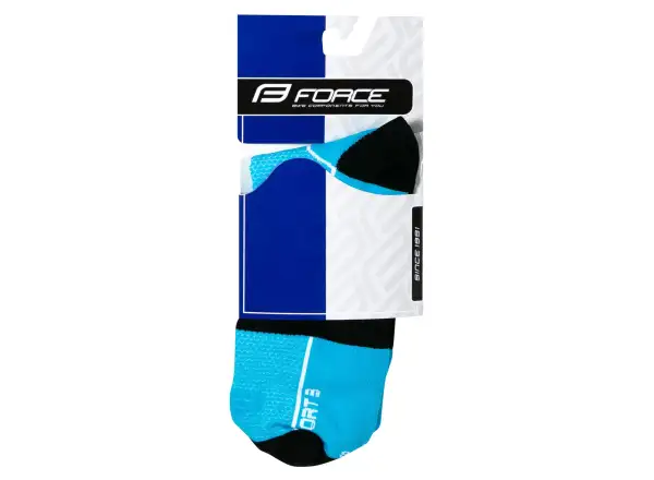 Force Sport 3 cyklistické ponožky modrá/černá