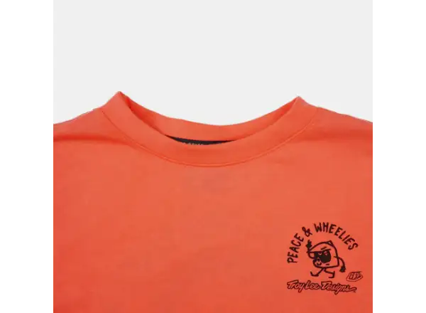 Troy Lee Designs Skyline Ride Tee dětský dres dlouhý rukáv P&W Melon