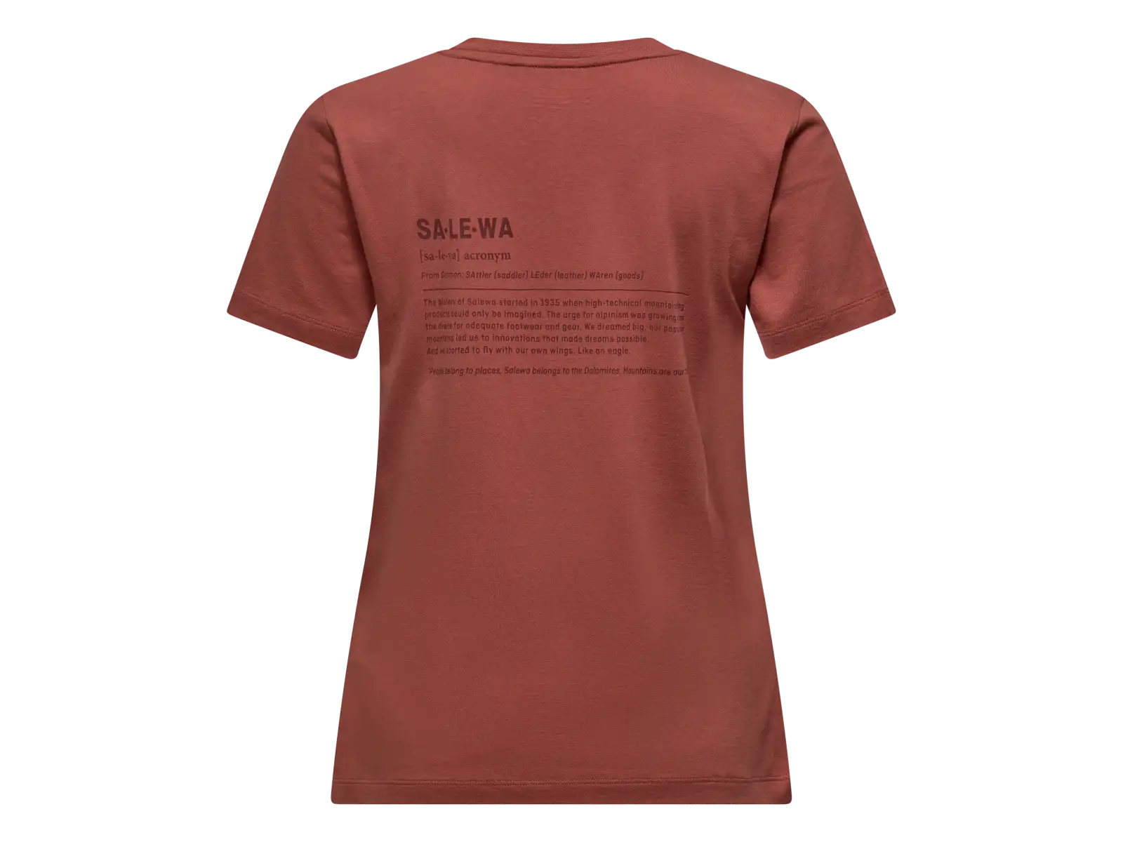 Salewa Eagle Vocab T-shirt dámské triko krátký rukáv Etruscan red