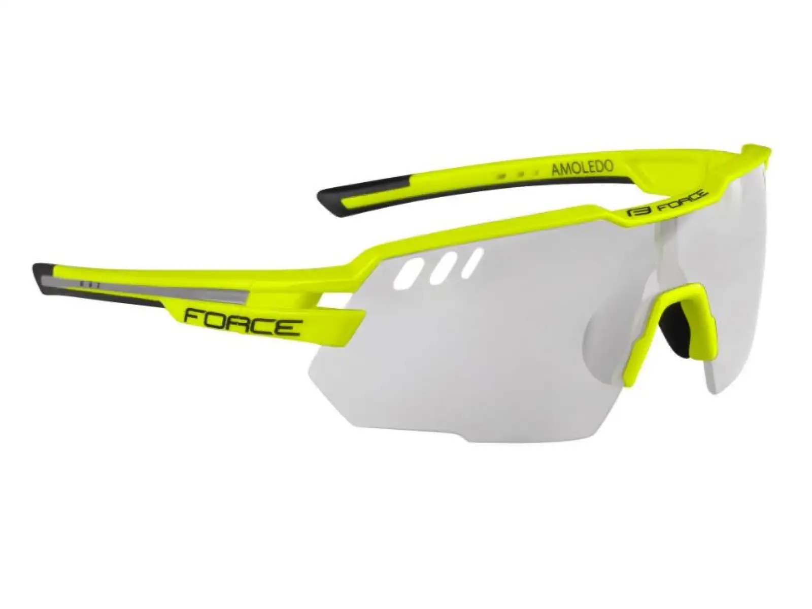 Force Amoledo cyklistické brýle fluo/šedá