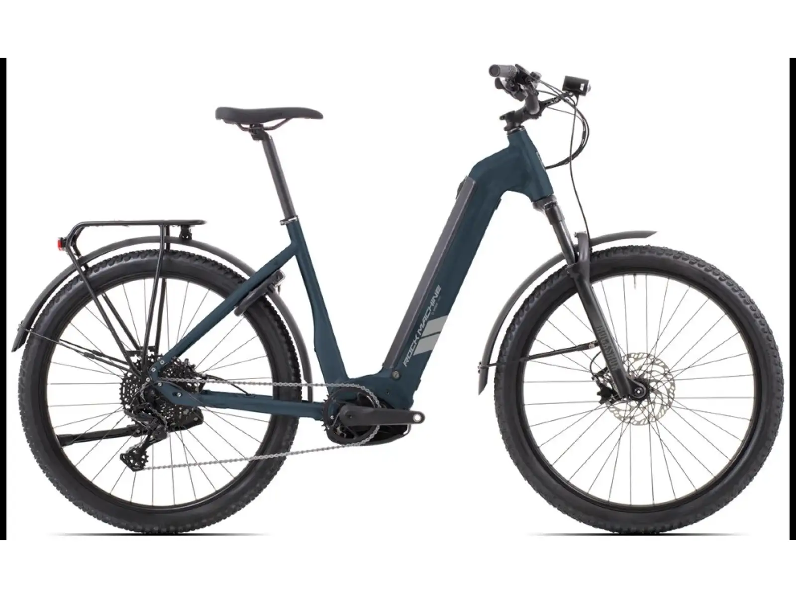 Rock Machine eRokk B90 City nízkonástupové elektrokolo Matte Nightstrom Blue