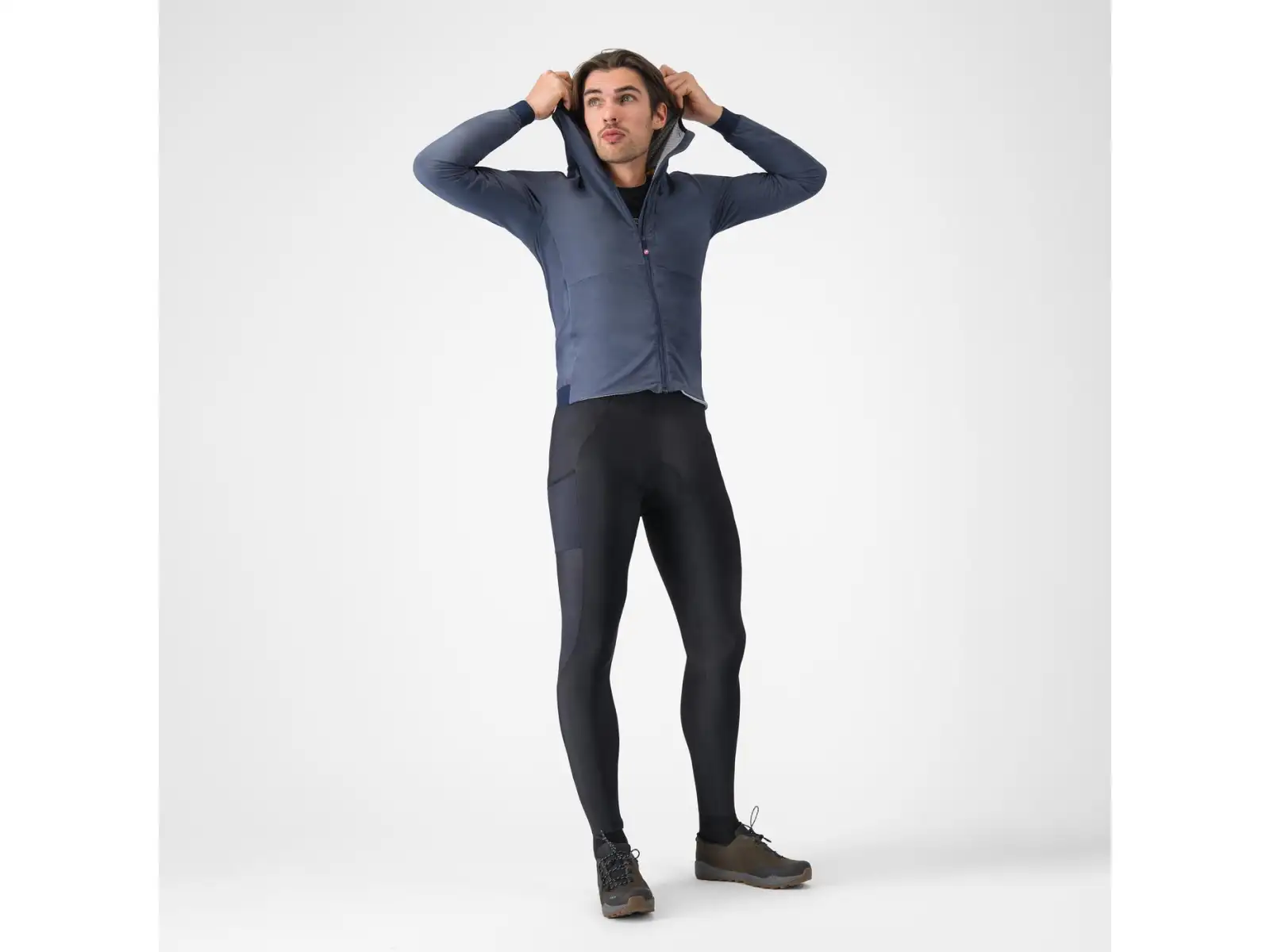 Castelli Fly Unltd Jacket pánská bunda Dark Steel Blue