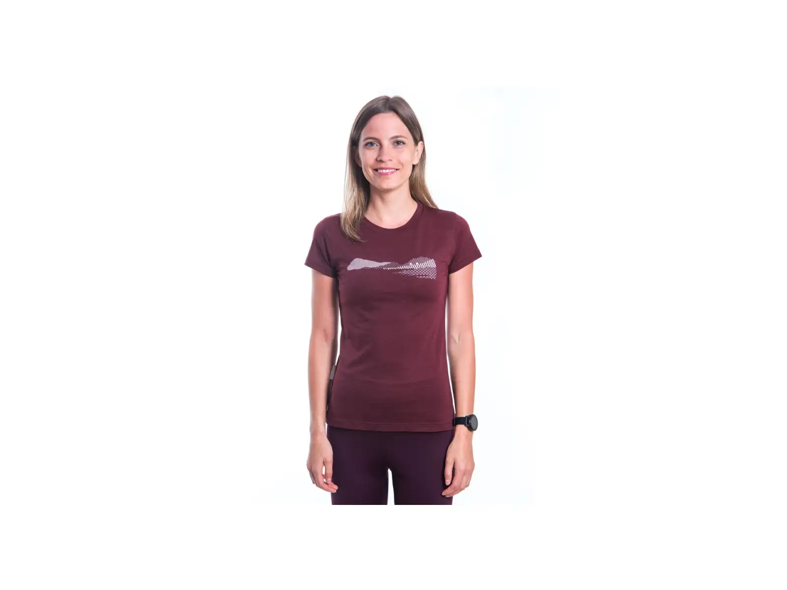 Sensor Merino Air PT Hills dámské triko krátký rukáv Port Red