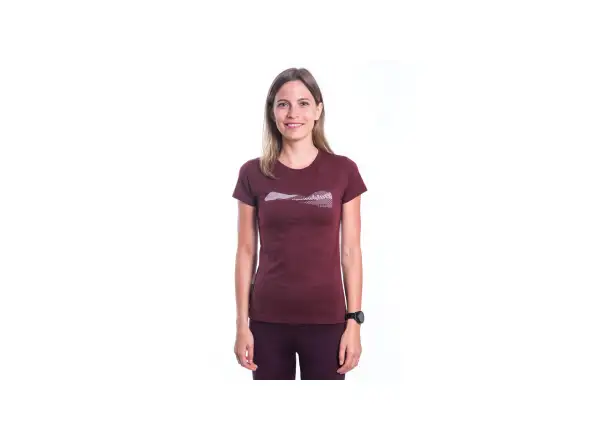 Sensor Merino Air PT Hills dámské triko krátký rukáv Port Red