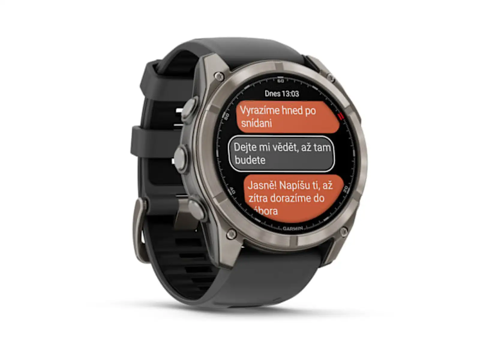 Garmin fenix 8 Pro 51 mm AMOLED Sapphire chytré hodinky Titanium Graphite/Black