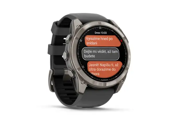 Garmin fenix 8 Pro 51 mm AMOLED Sapphire chytré hodinky Titanium Graphite/Black