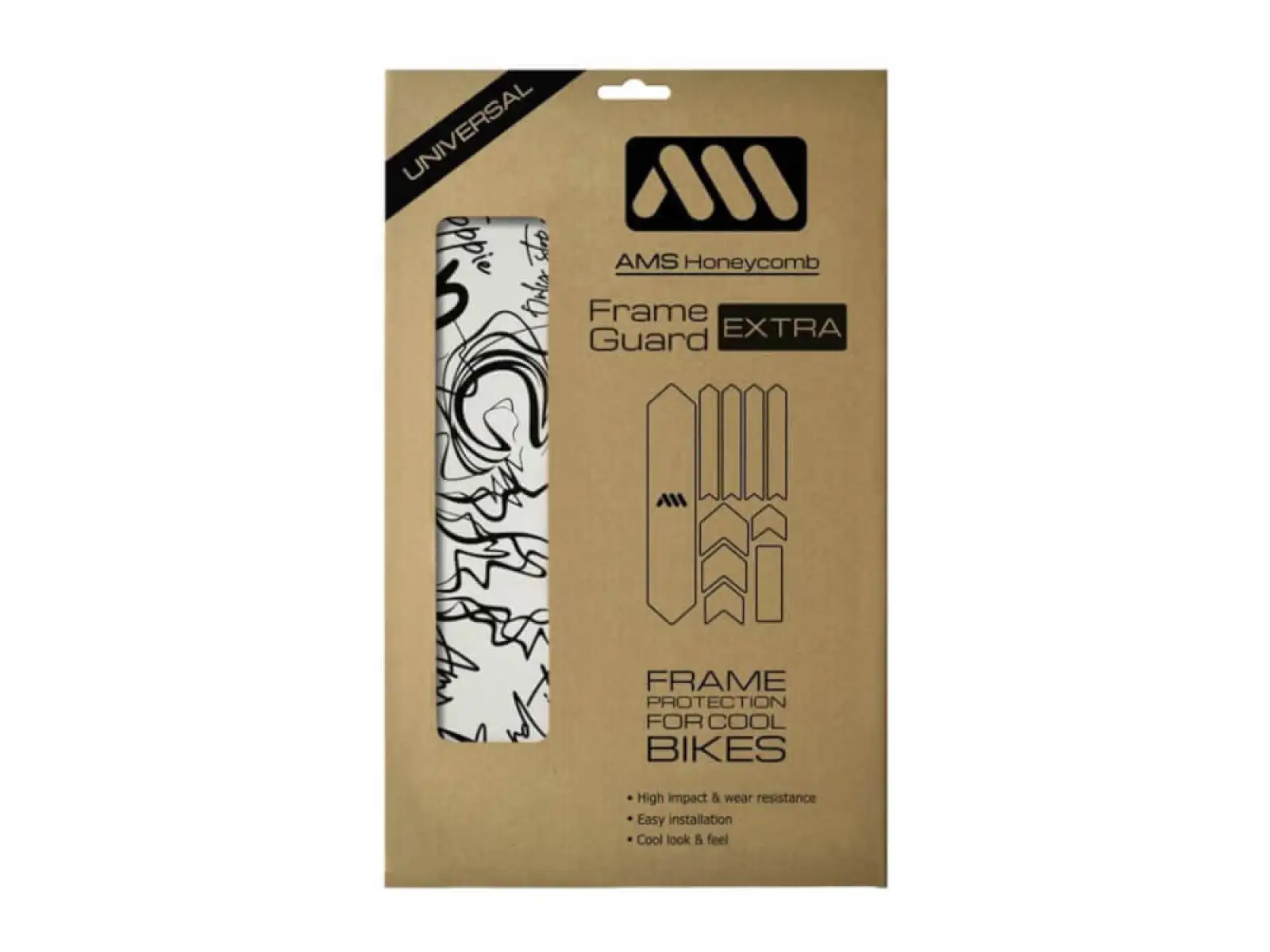 All Mountain Style ochranné polepy na rám Extra Signature Black