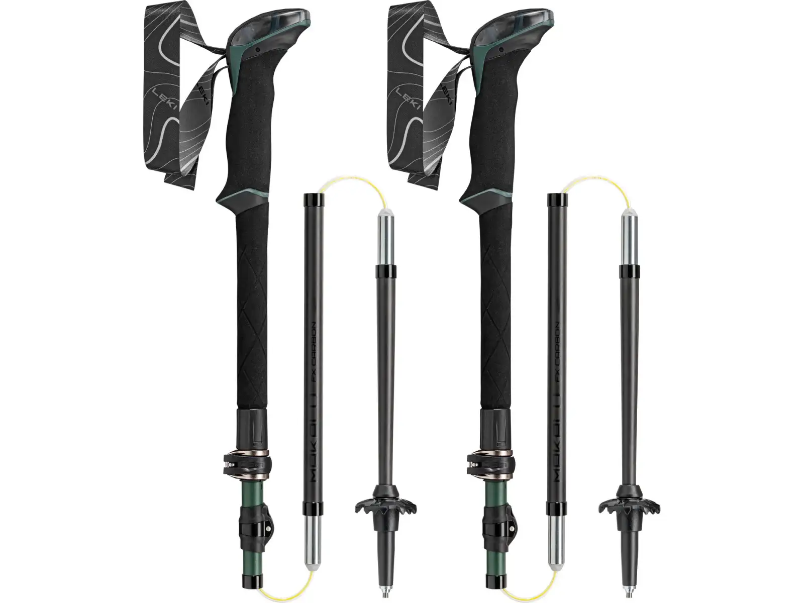 Leki Makalu FX Carbon naturalcarbon-malachite Green/Black