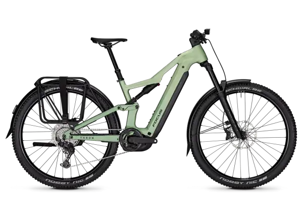 Focus THRON 7 EQP 720Wh celoodpružené elektrokolo Mintgrey / Artichokegreen