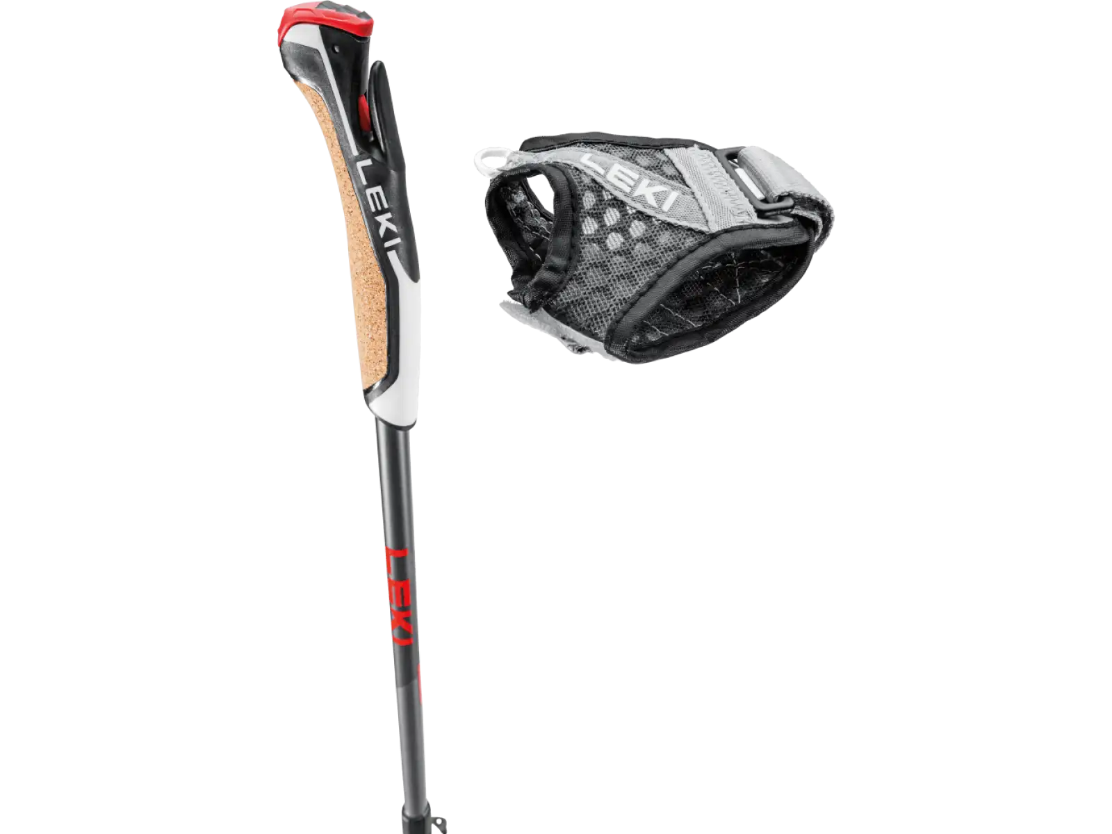 Leki Instructor Lite trekingové hole Dark anthracite/Gray/Red vel.100-125 cm