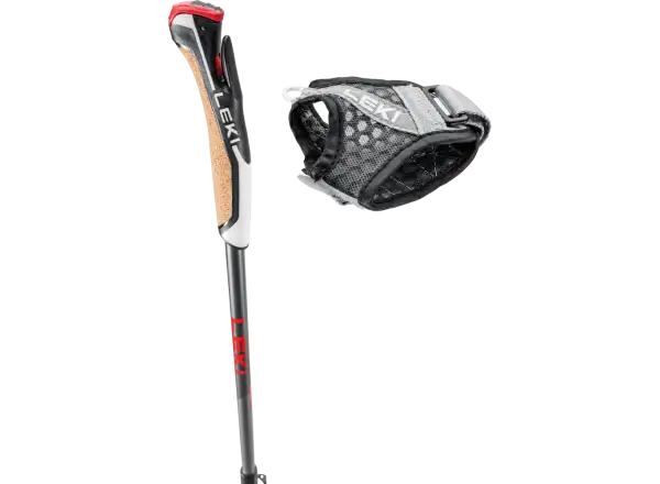 Leki Instructor Lite trekingové hole Dark anthracite/Gray/Red vel.100-125 cm