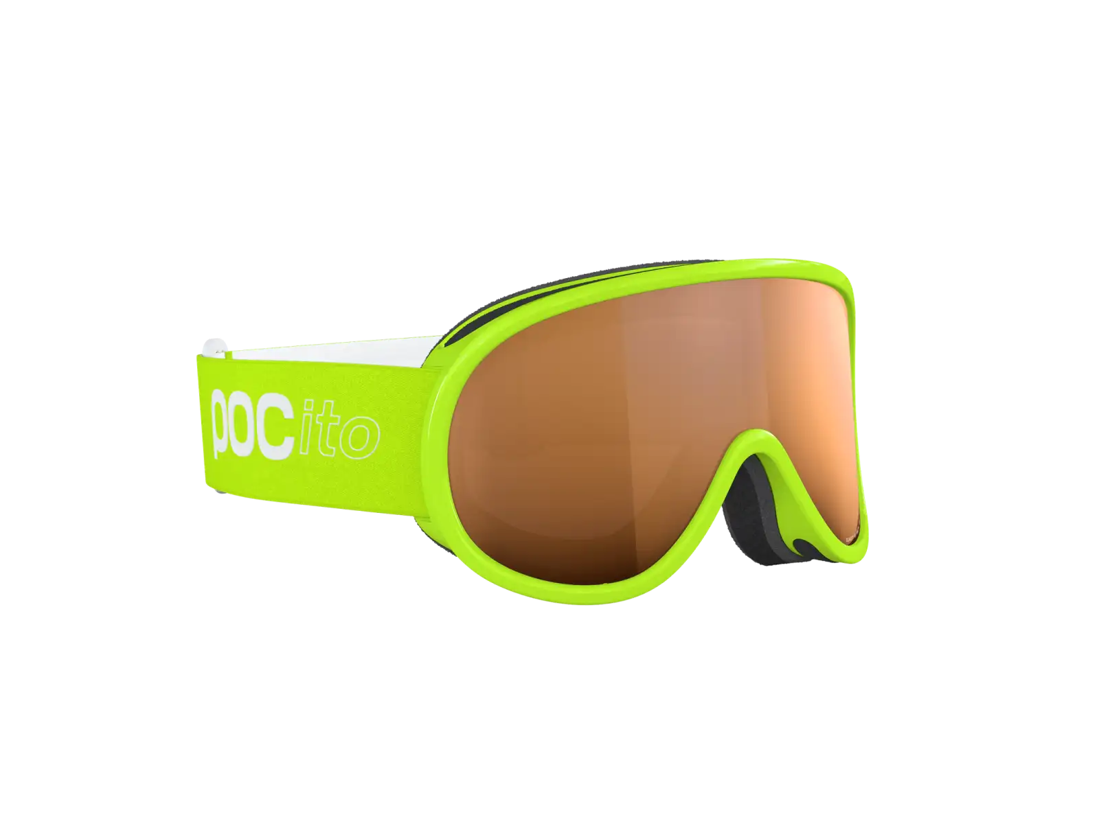 POC POCito Retina dětské lyžařské brýle Fluorescent Yellow/Green/Partly Sunny Light Orange