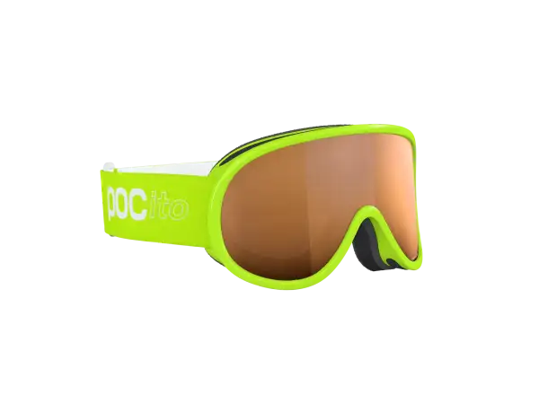 POC POCito Retina dětské lyžařské brýle Fluorescent Yellow/Green/Partly Sunny Light Orange