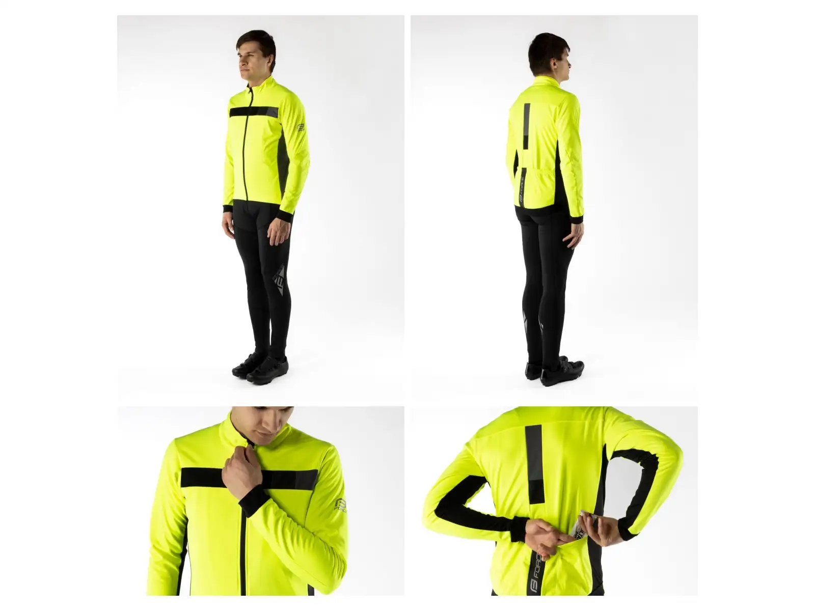 Force Frost softshell bunda fluo/černá