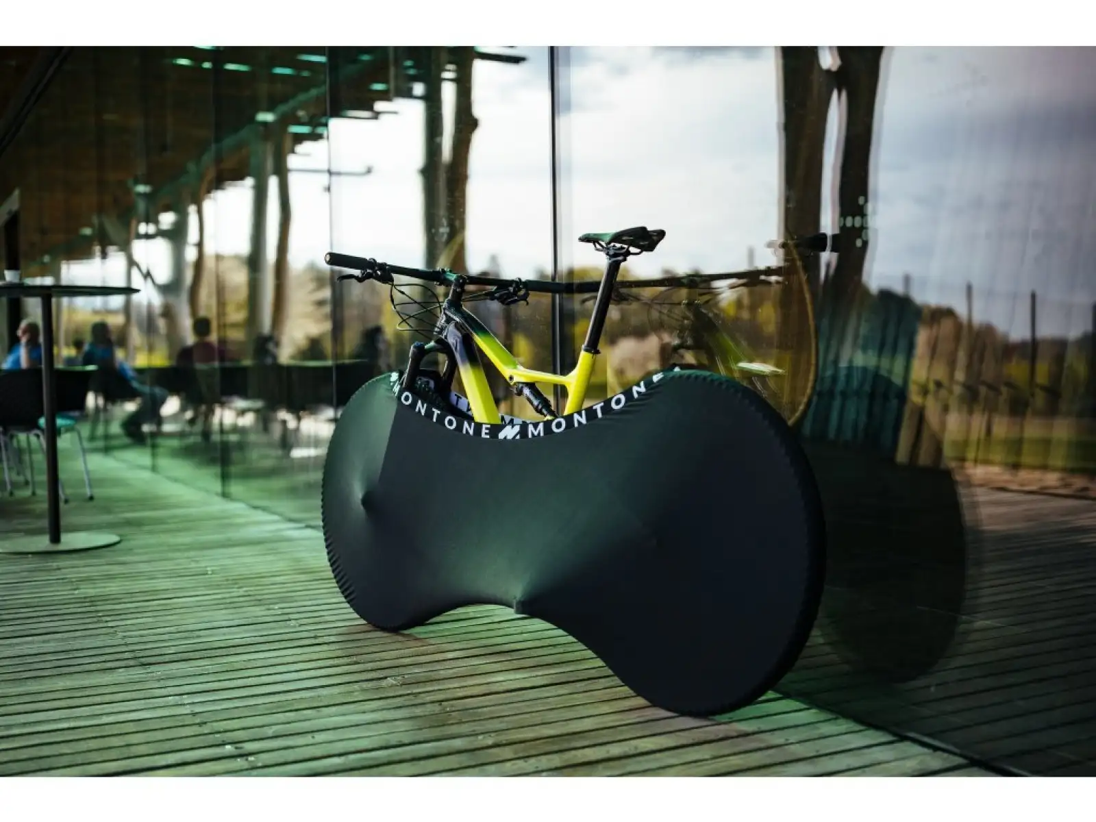 Montone bike mKayak 2.0 obal na kolo pro vnitřní použití černá/bílá