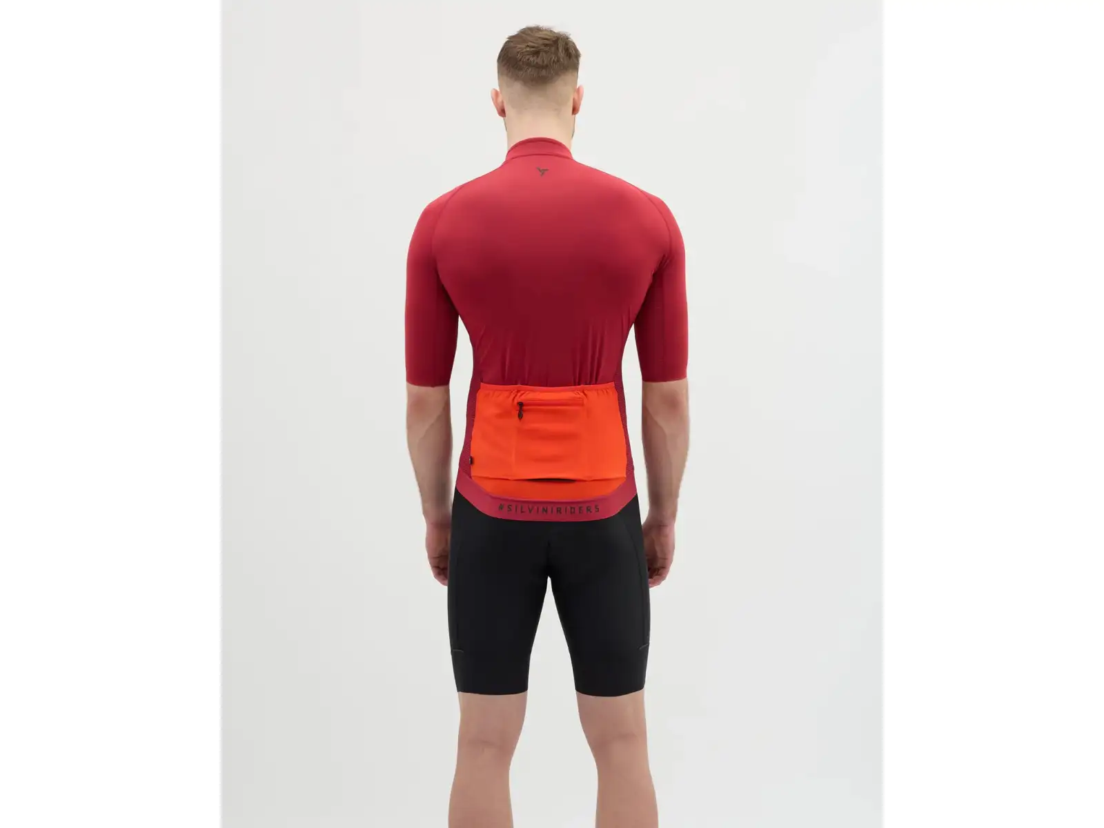 Silvini Mazzano pánský dres krátký rukáv Merlot/Ruby