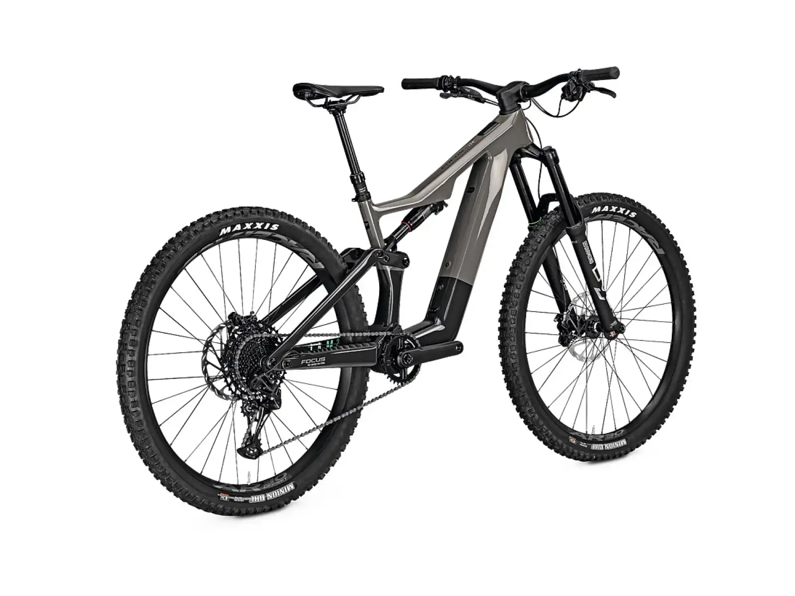 Focus Jam2 SL 8.7 DI 430Wh horské elektrokolo Moonstonegrey Glossy / Carbon Raw Glossy