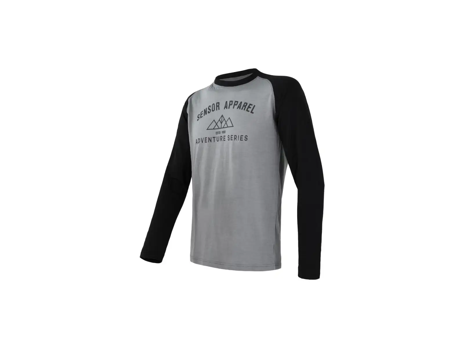 Sensor Merino Active Pt Adventure pánské triko dlouhý rukáv šedá/černá