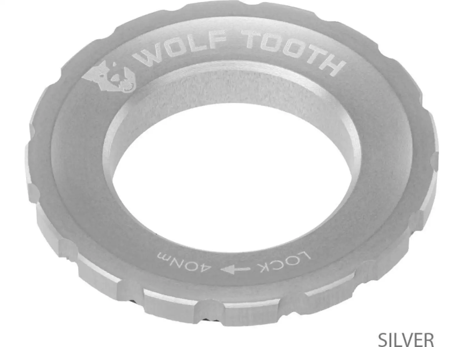 Wolf Tooth Centerlock externí matice stříbrná
