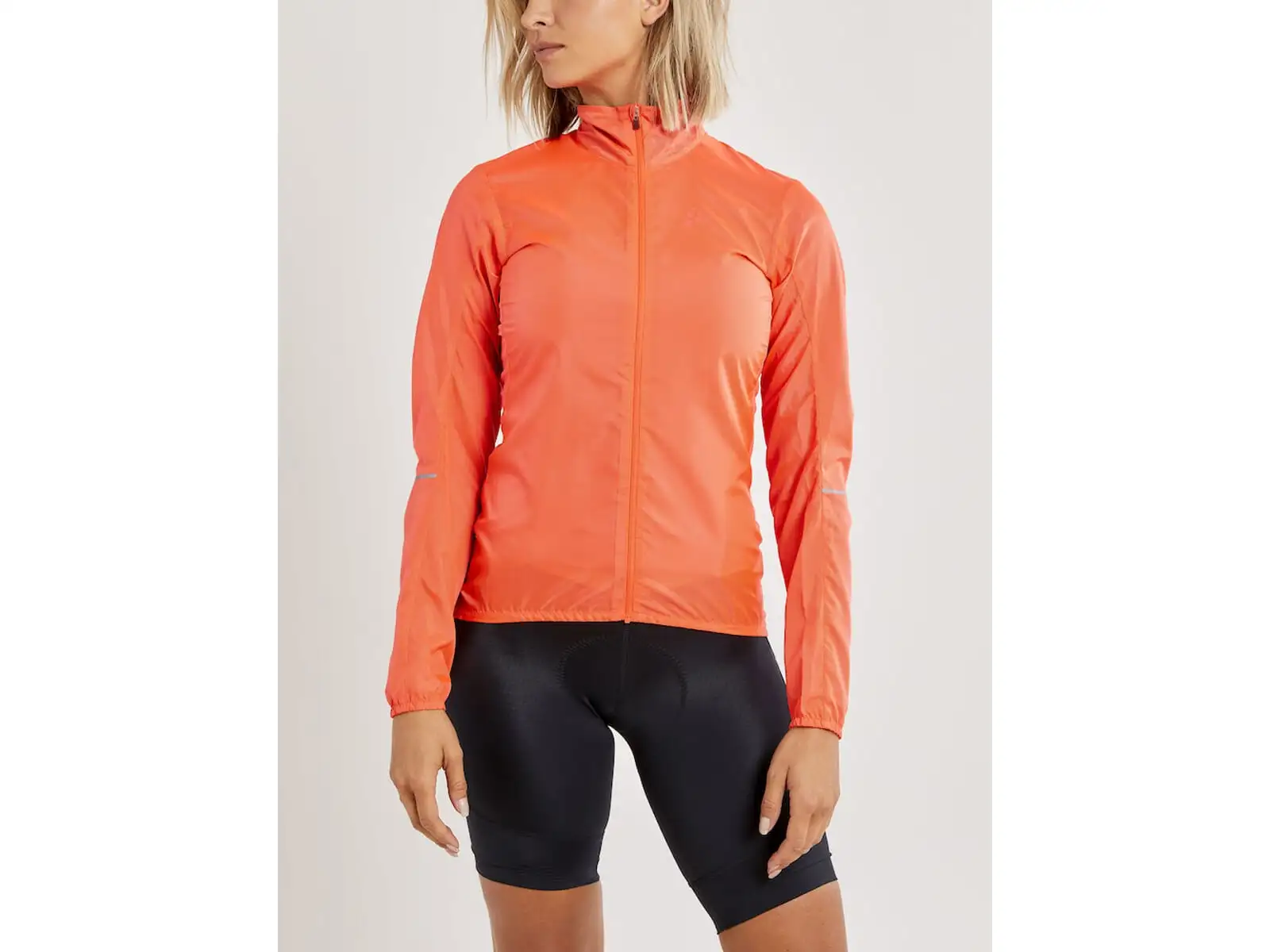 Craft ADV Essence Light Wind dámská cyklistická bunda oranžová