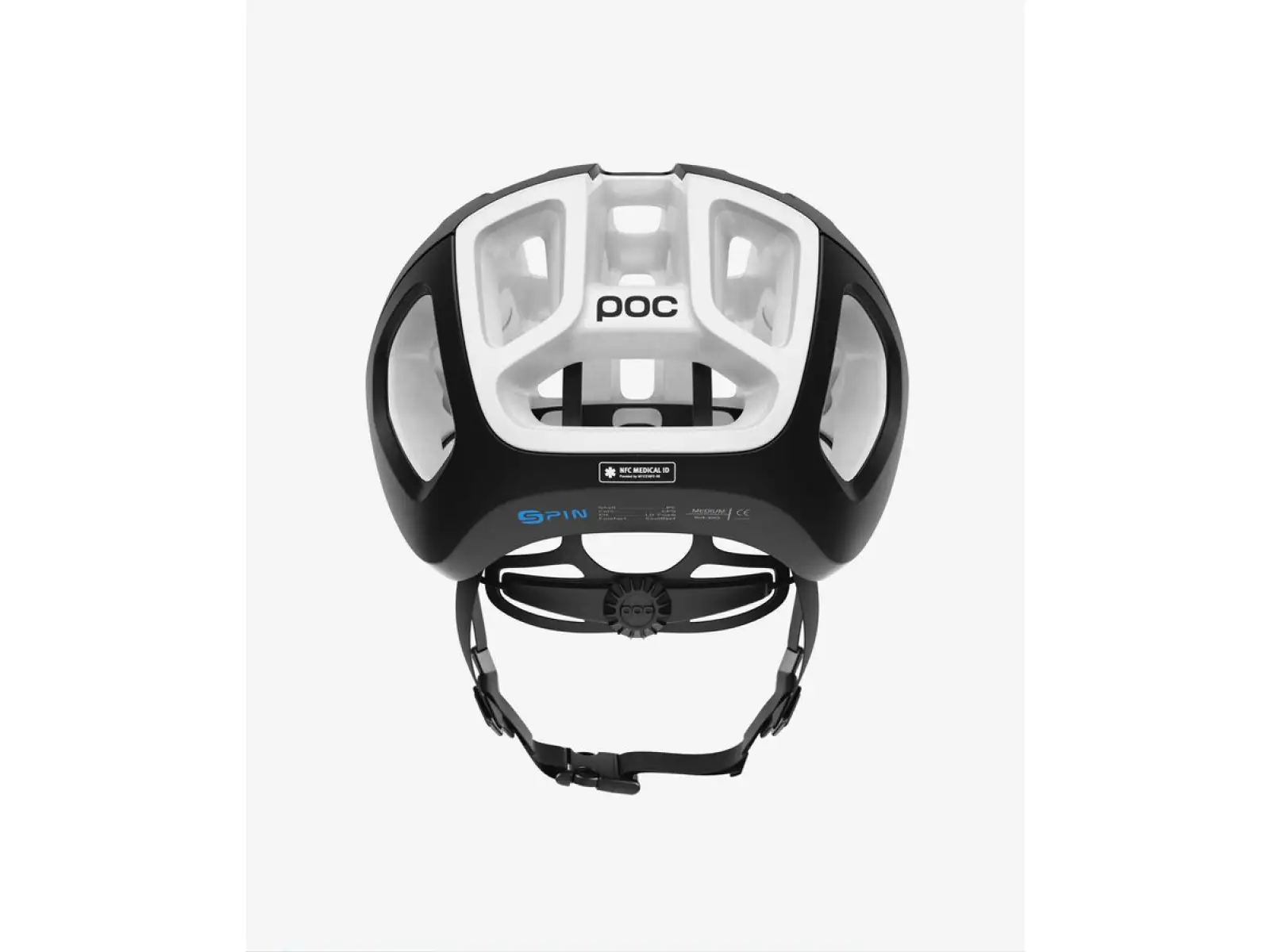 POC Ventral Air Spin NFC přilba Uranium Black/Hydrogen White