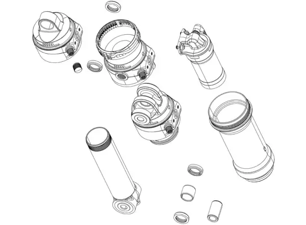 Rock Shox redukce objemu tlumiče – sada pro Trek IsoStrut A1+ (od 2024, obsahuje 2 tokeny)