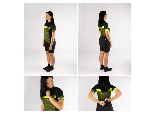 Force Spray Lady dámský dres krátký rukáv army/fluo